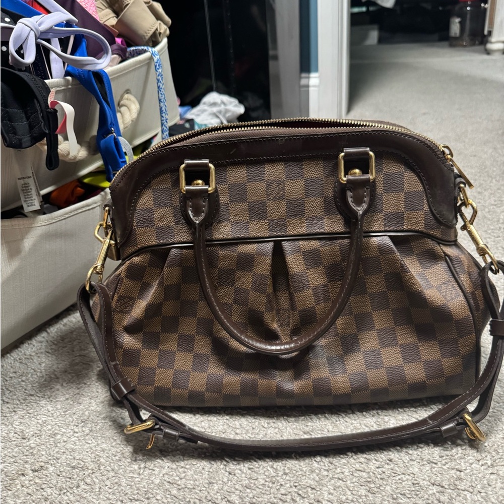 Louis Vuitton Trevi Damier Brown Checkered Satchel